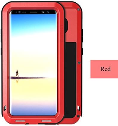 Samsung Galaxy Note 8 Case, Newest Aluminum Extreme Shockproof Weather Dust/Dirt Proof Resistant Case With Military Heavy Duty Armor Case LOVEMEI Shell For Samsung Galaxy Note 8 (Red)