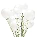 FunPa 100PCS Latex Balloon White Round Balloon Pearlized Party Balloon Decor Balloon for Wedding Birthday Party Baby Shower Decoration