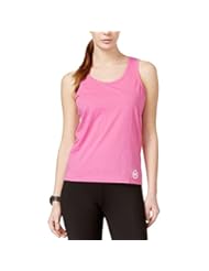 Apparel: Michael Kors Womens Scoop Neck Logo Tank Top Pink XL - Michael Kors