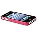 Snap-on Case Compatible with Apple iPhone 4 / 4S, Hot Pink 3D Rose Sculpture