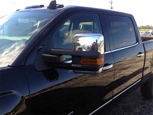 ModifyStreet Power Side Towing Mirrors with Turn Signal and Heated Defrost and Clearance Light for 07-13 Chevy Silverado Avalanche Tahoe Yukon/XL/Denali Suburban or GMC Sierra - Chrome finished - Thumbnail 7