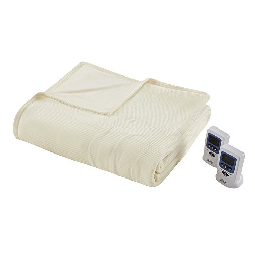 Beautyrest Soft Microfleece Electric Heated Blanket, Twin, Ivory 675716356309 eBay