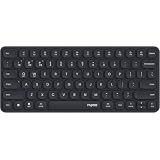 Rapoo E9050L Bluetooth Wireless Multi-Device Keyboard(4 Devices), Rechargeable, Led Indicators, Ultra-Thin, Ergonomic, Compatible with Windows, iOS, Android, Tab, Smartphones -Black