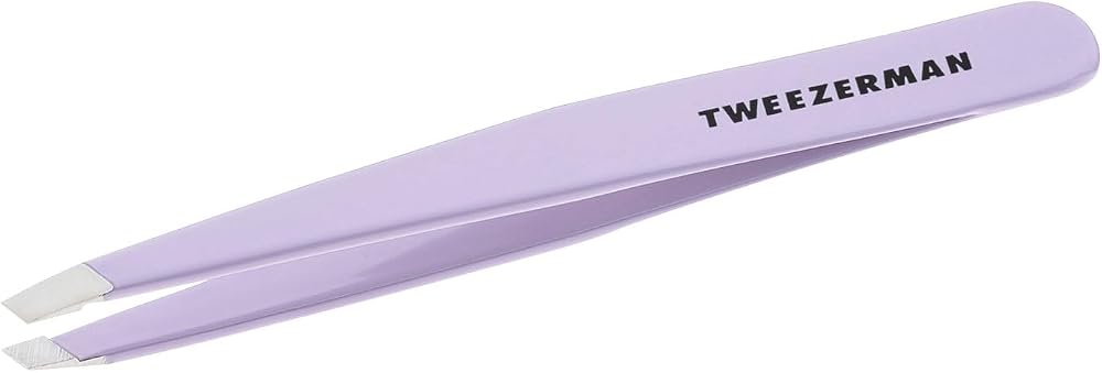 Tweezerman Lavender Slant Tweezer – Stainless Steel Precision Tweezers
