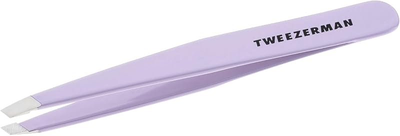 Tweezerman Lavender Slant Tweezer – Stainless Steel Precision Tweezers