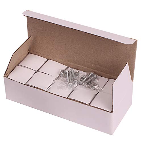 image for AKRover 10 Pcs Crystal Glass Cabinet Knobs 30mm Diamond Shape Drawer K