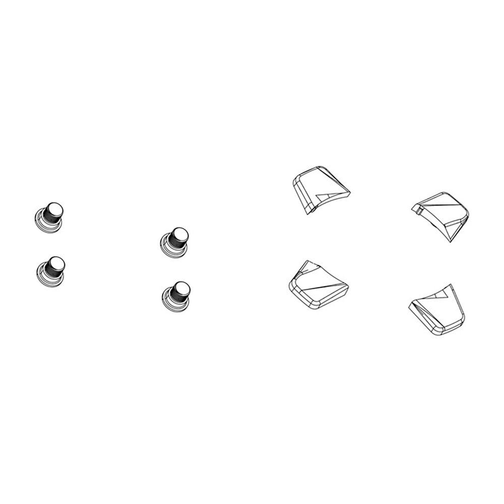 SRAM Chainring Bolt Kit 5 Arm for Red Quarq 2013 (Hidden Bolt), 11.6918.000.000 - Steel Black