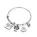 Udobuy Teacher Bangle Bracelet-Teacher Gift, Show Your Teacher Appreciation Thank You Gifts for Teachers Graduation Gifts for Teacher
