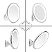 MIRRORVANA 8-Inch 5X Magnifying LED Lighted Vanity Makeup Mirror
