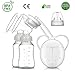 Electric Double Breast Pumps, Breast Pump Safe Milk Storage Bottle Dual Control Milk Suction and Breast Massager Breast Care with USB and Lid for Baby Breastfeeding by MYSWEETY