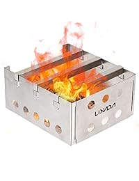 Lixada Camping Stove Portable Stainless Steel Back