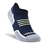Forcool Women's Men's Dry-fit Cushion Ankle Running Socks Tab, M/L/XL, 1/3 Pairs