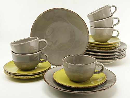 CreaTable 14342, Serie Organic Elements, Geschirrset Kaffeeservice 18 teilig – Bild 3