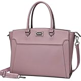 IAITU Laptop Tote Bag,15.6 Inch Women Elegant Laptop Bag Tablet Case Handbag for Office Travel School (Purple)