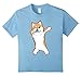 Kids Dog Meme T-shirt - DABBING SHIBA INU DOGE shirt 10 Baby Blue