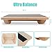 Professional Wooden Balance Board Calf Stretcher - Foot Rocker Board for Injury Rehabilitation Exercise and Core Strength Training - Ideal Physical Therapy Equipment (300 Lbs Capactiy)