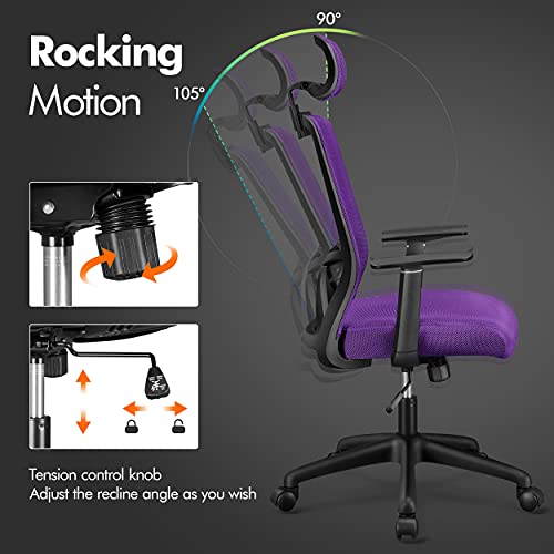 Yaheetech Ergonomic Office Chair High Back Computer Chair Technical