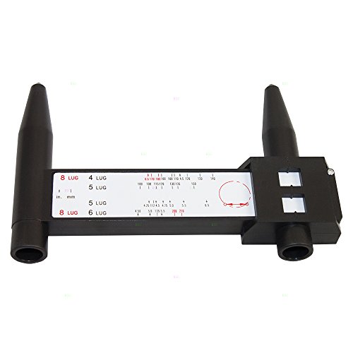 Click Here to See More Images Wheel Bolt Stud Pattern Gauge Quick Size Rim Measurement Dimensions Hand Tool Ruler 4 5 6 8 Lug Holes for Auto Truck Tire Wheel Repair