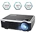 Projector, WiMiUS 3800 Lumens Video Projector Support 200" Display Full HD 1080P 50,000 Hours LED Video Projector, Compatible with TV Stick, HDMI, VGA, USB, PS3, Smartphones for Home Theater