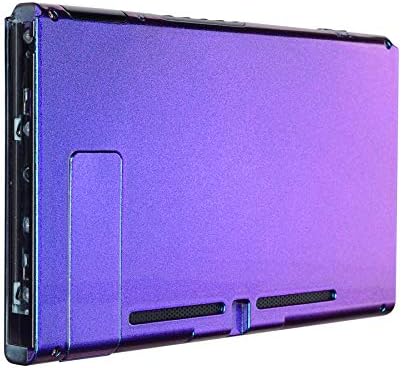 Amazon Com Extremerate Chameleon Purple Blue Glossy Console Back Plate Diy Replacement Housing Shell Case For Nintendo Switch Console With Kickstand Joycon Shell Not Included Computers Accessories
