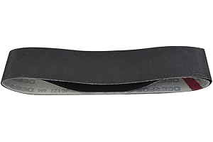 3Pcs 4x36 Inch Silicon Carbide Sanding Belts, 600/800/1000 Grit Assorted, Wet or Dry Use for Glass Stone Granite Metal Plasti