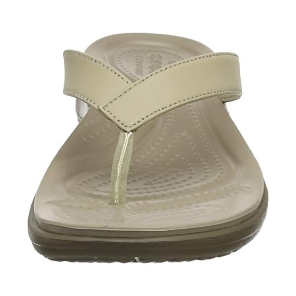 crocs capri v sequin casual lightweight beach flip flop