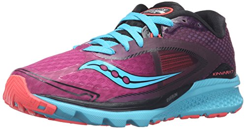 Saucony Women's Kinvara 7 Running Shoe, Pink/Purple/Blue, 10 M US
