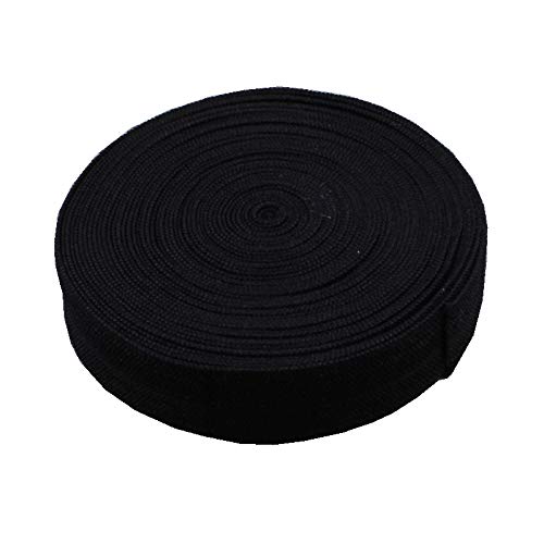 RAYLINE-DO RayLineDo® 15 Yards Flat Elastic Sewing Ribbon Bands Elastic Cord Spool Band Stretch Band Webbing Sewing Elastic DIY Craft Accessories Black