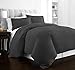 Beckham Hotel Collection Luxury Soft Brushed 2100 Series Microfiber Duvet Cover Set - Hypoallergenic - Full/Queen - Gray