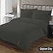 Bed Alter 1000 Thread Count Duvet Cover with Zipper 100% Egyptian Cotton Luxurious & Hypoallergenic (California King/King, Grey)