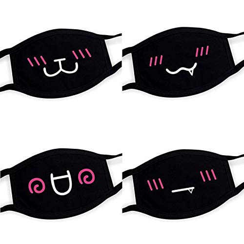 Corgy Unisex Mouth Massk Cute Cartoon Expression Hanging Ear Cotton Dust Massk Massks
