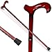 Black Friday Gift- Walking Cane Home Helper Unisex Mahogany-Stained Eucalyptus All-Wood Cane with Supportive Curved Handle and Balance Bottom Tip. A Wooden Walking Stick, from a New Edition wi