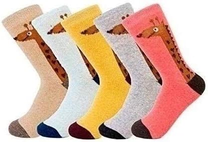 Women's Cartoon Winter Woollen Socks without Thumb - Pack of 3 (Multicolour, Free Size)