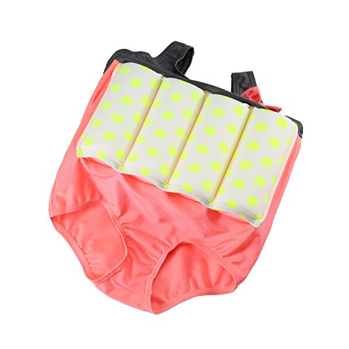 Wowelife Baby Float Suit with Arm Bands Toddler Floating Swimsuit with 8 Removable Buoyancy Sticks for Boys and Girls, 1-4 Years (Light Pink, M(Chest 23.5,Length 17.5inch))