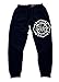 Interstate Apparel Inc Fire Dept. Men's Jogger Training Black Pants Running Fitted