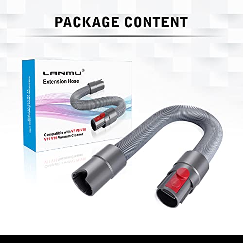 LANMU Flexible Extension Hose Attachment Compatible with Dyson V15 V12