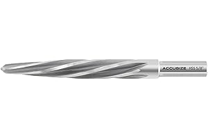 Accusize Industrial Tools H.S.S. Spiral Flute Aligning Reamer, 5/8'' Cutting Diameter, 1/2'' Shank Diameter, 0522-0058