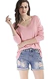 BBX Lephsnt Womens Sweater Loose Casual T Shirt Long Sleeve Knit Top