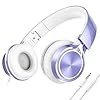AILIHEN-MS300-Wired-Headphones-with-Microphone-Folding-Lightweight-Headset-for-Cellphones-Tablets-Smartphones-Chromebook-Zoom-Skype-Mp34-Violet AILIHEN MS300 Wired Headphones with Microphone Folding Lightweight Headset for Cellphones Tablets Smartphones Chromebook…