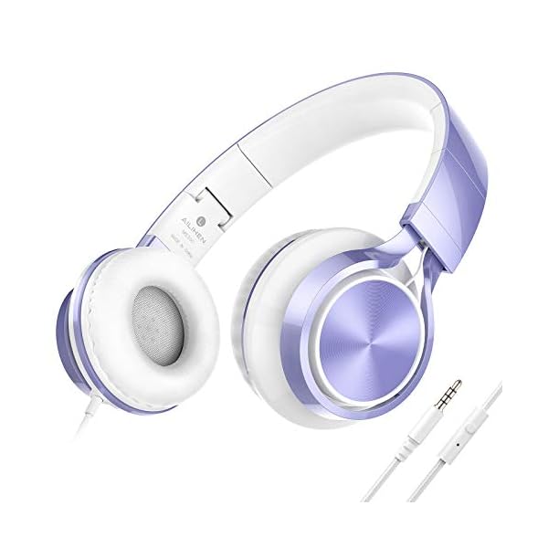 AILIHEN-MS300-Wired-Headphones-with-Microphone-Folding-Lightweight-Headset-for-Cellphones-Tablets-Smartphones-Chromebook-Zoom-Skype-Mp34-Violet AILIHEN MS300 Wired Headphones with Microphone Folding Lightweight Headset for Cellphones Tablets Smartphones Chromebook…