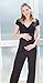 Black Maternity Nursing Wrap Top Sleep Set Sleepwear Small