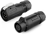 CNLINKO LP-12 5 Pin IP68 Waterproof Connector M12 Male Female Plug 5A 125V view 1