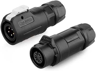 CNLINKO LP-12 5 Pin IP68 Waterproof Connector M12 Male Female Plug 5A 125V