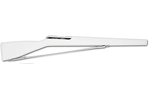 Director's Showcase Elite 4 39" Color Guard Rifle (Silver Bolt and White Leather Strap)