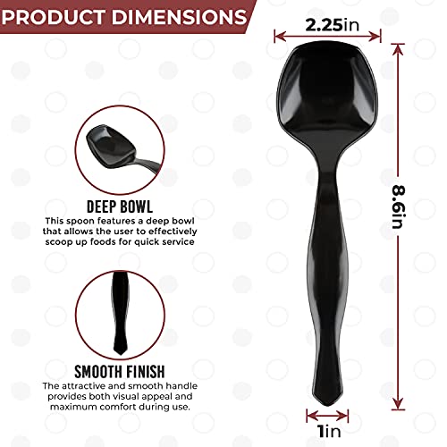 Plastic Serving Spoons Reusable and Disposable Plastic Spoons 8.5