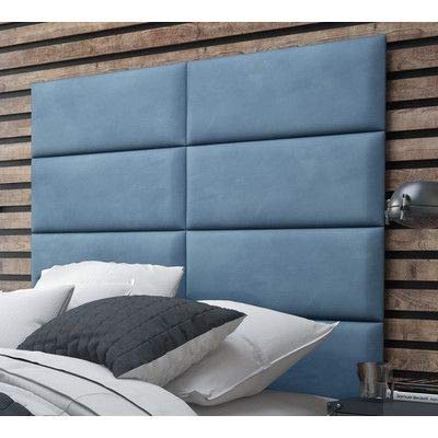 QLS 1x BETTKOPFTEIL 50x25 WANDKISSEN KOPFENDE KOPFTEIL BETTHAUPT WANDPOLSTER Polster KOPFENDE BETTKOPFENDE (Hellbraun)