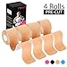 REFUN Kinesiology Tape Precut (4 Rolls Pack), Elastic Therapeutic Sports Tape for Knee Shoulder and Elbow, Pain Relief, Waterproof, Latex Free, 2