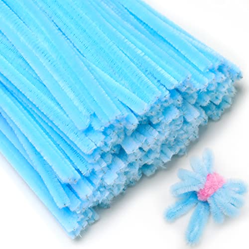 Eppingwin 200pcs Pipe Cleaners, Light Blue Pipe