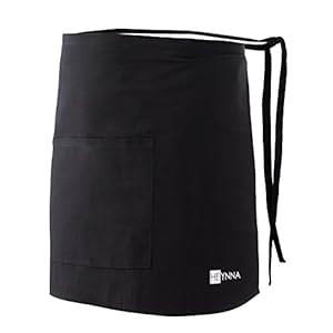 HEYNNA® Voorbinders kookschort 100% katoen belastbaar en eenvoudig te reinigen schort – ook perfect als kelnerschort en…