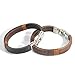 ERAWAN New Surfer Men's Vintage Hemp Wrap Leather Wristband Bracelet Cuff Black Brown EW sakcharn (Black)